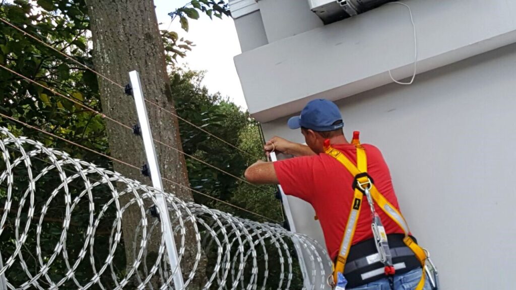 instalação de cerca elétrica